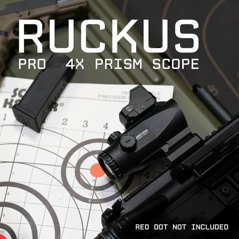 Monstrum Ruckus Pro Prism Scope with Piggyback Mount and Shake Awake | BDC Reticle in Saudi Arabia