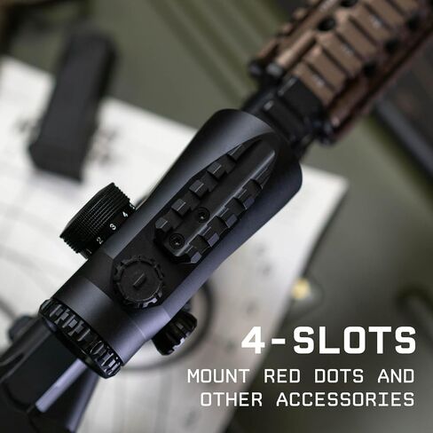 Monstrum Ruckus Pro Prism Scope with Piggyback Mount and Shake Awake | BDC Reticle in Saudi Arabia