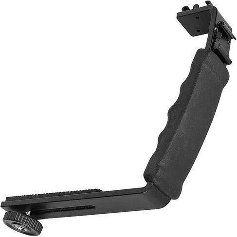 ZJchao Camera L Bracket, L Bracket Camera Flash Flash Dual Hot Shoes Holder Mount Adapter Mount DV Microphone LED Light in Saudi Arabia