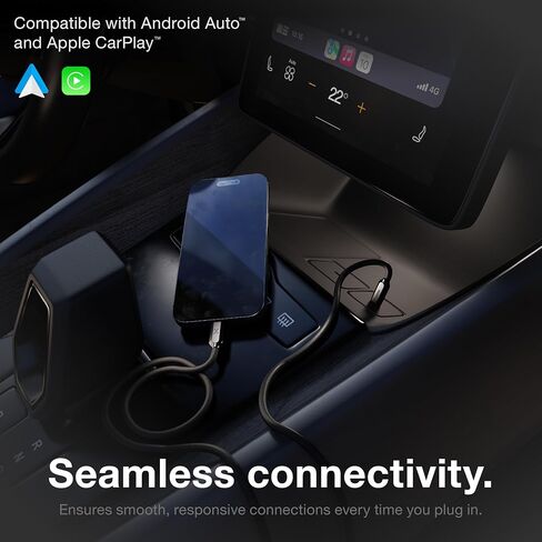 NOCO XGrid XC3: كابل USB-C إلى USB-C بقدرة 240 واط - سلك شحن سريع من النوع C، معتمد من USB-IF، شريحة علامة إلكترونية ذكية، بيانات بسرعة 480 ميجابت في الثانية، نايلون مجدول UltraFlex + سترة سيليكون، تصميم متين بطول 10 أقدام in Kuwait