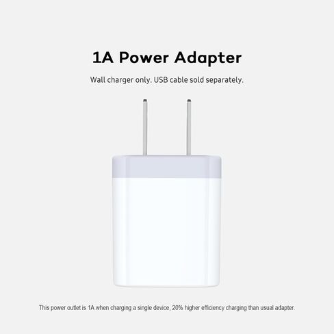 AILKIN USB Charger Wall Plug, [5Pack-1Port] Fast Charging Outlet AC Power Adapter Block Cube for iPhone, iPad, Samsung, Camera, Android or Type C Phones & Tablets Charge Multiple USB Hub Station Base in Saudi Arabia