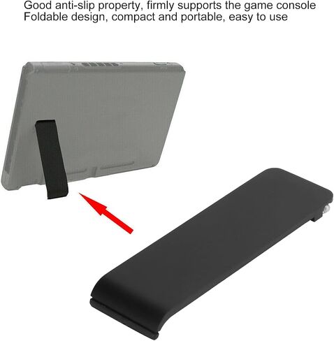 Kickstand Replacement Back Bracket Host Back Stand Foldable Support Bracket Kickstand Fit for Switch NS Repair Accessories (Black) , Host Kickstand Host Back Bracket Host Back Support Host Kicksta in Saudi Arabia