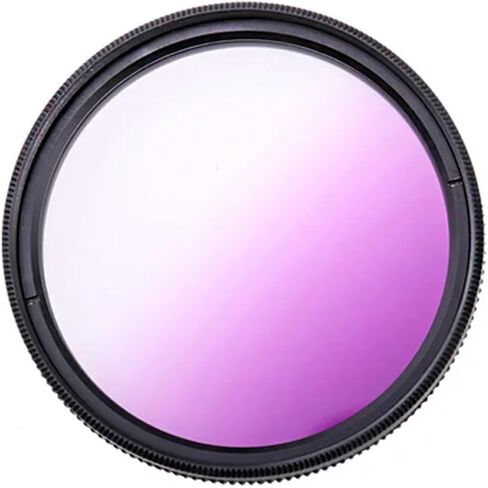 فلتر عدسة كاميرا DSLR متدرج اللون 49 مم 52 مم 55 مم 58 مم 62 مم 67 مم 72 مم 77 مم أزرق أحمر برتقالي مرشح عدسة ممتاز (55 مم، وردي متدرج) in Kuwait