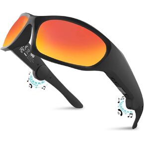 Smart Bluetooth Safety Glasses for Work Audio Safety Glasses with Bluetooth Speaker for Men Women Built-in Mic Voice Assistant (Clear Lens) in Saudi Arabia