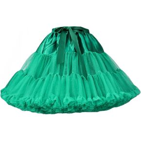 Women’s Petticoat Skirts Short Tulle Underskirts Chiffon Half Slips Fluffy Ballet Dress in Saudi Arabia