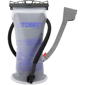 UTOBEST Insulated Water Bladder Hydration Bladder For Hiking Backpack | 3-Layer Insulated TPU Body,BPA Free,Insulated tube with Sleeve Cover,360 rotatable Bite Valve,keep water cold up to 12hours in Saudi Arabia