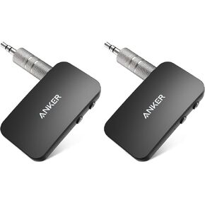Anker Soundsync A3352 Bluetooth Receiver for Music Streaming with Bluetooth 5.0, 12-Hour Battery Life, Handsfree Calls, Dual Device Connection, for Car, Home Stereo, Headphones, Speakers in Saudi Arabia