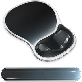 AKIT Ergonomic Mouse Pad with Wrist Rest&Keyboard Wrist Rest Set, Gel, Pink in Saudi Arabia