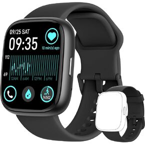 Smart Watch for Women Men Android & iPhone [2 Bands, 44mm case], Alexa Built-in, 1.83'' Smartwatch Make/Answer Call, HR SpO2 Sleep Stress Monitor Fitness Tracker, IP68 Waterproof Step Counter Watch in Saudi Arabia
