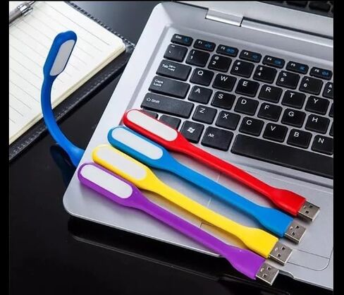 Gift Gadgets Electronic Flexible Notebook Laptop Tablet Power Bank Led Lamp USB LED Light (Yellow, Small) in Saudi Arabia
