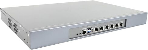 جهاز جدار حماية HUNSN 1U مع مصدر طاقة احتياطي، حامل حامل، OPNsense، VPN، Celeron J6413، RJ29، 6 x 2.5GbE I226 LAN، 2 x مقبس تيار متردد، 0 ذاكرة وصول عشوائي، 0 تخزين، هيكل عظمي بدون نظام in Kuwait
