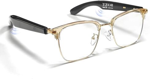 نظارات بلوتوث صوتية ذكية للرجال والنساء، نظارات أمان مضادة للضوء الأزرق مع مكبر صوت مفتوح للأذن، تحكم باللمس، مساعد صوتي ومكالمات بدون استخدام اليدين، شحن مغناطيسي، تصميم مفتوح للتشغيل/الإيقاف التلقائي in Kuwait