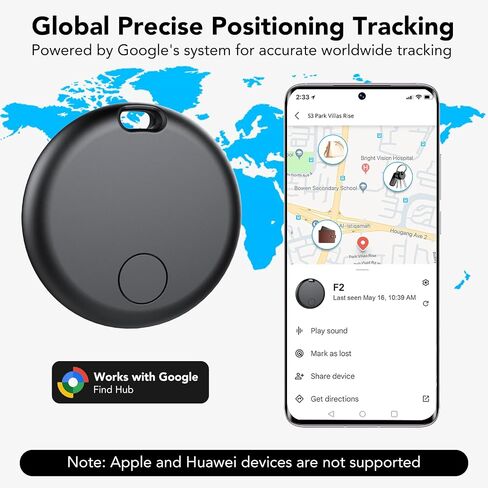 علامة تعقب الهواء لنظام Android 4 Pack (ليس iOS أو Huawei)، متعقب البلوتوث Android Item Finder، علامات الأمتعة الذكية، جهاز تحديد المواقع GPS للمفاتيح، المحفظة، الدراجة، بدون رسوم شهرية، علامة ذكية in Kuwait