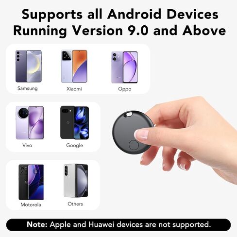 علامة تعقب الهواء لنظام Android 4 Pack (ليس iOS أو Huawei)، متعقب البلوتوث Android Item Finder، علامات الأمتعة الذكية، جهاز تحديد المواقع GPS للمفاتيح، المحفظة، الدراجة، بدون رسوم شهرية، علامة ذكية in Kuwait