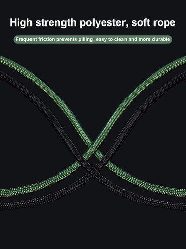 Paracord Rope 50ft 4mm, Parachute Spool Cord with 9-Strand Core, Nylon String for Camping, Hammock, Clothsline, Hiking, Fishing, Outdoor Utility in Saudi Arabia