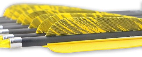 30inch Hunting Carbon Archery Arrows with 5" Turkey Feathers Spine 300/400/500 for Recurve & Long Bow (Pack of 12) in Saudi Arabia