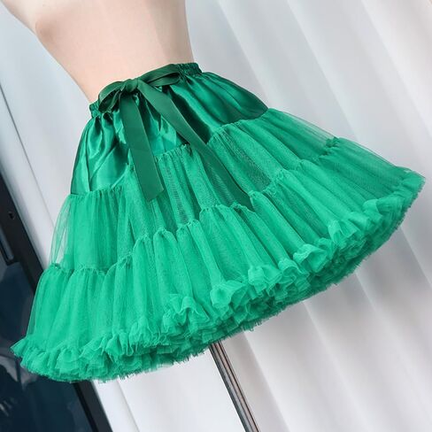 Women’s Petticoat Skirts Short Tulle Underskirts Chiffon Half Slips Fluffy Ballet Dress in Saudi Arabia