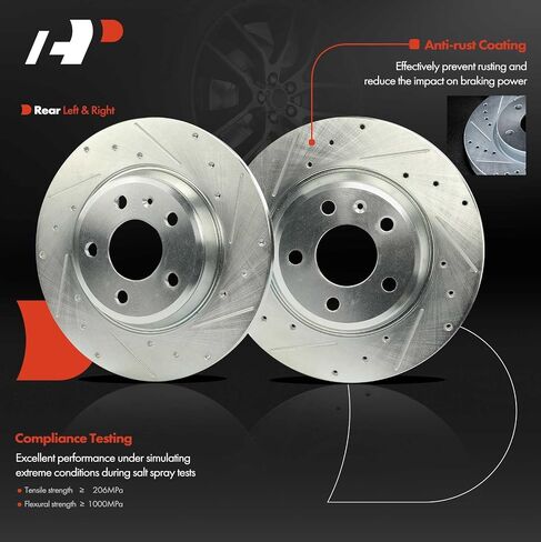 A-Premium 12.60 inch (320mm) Front Vented Disc Brake Rotors + Ceramic Pads Kit Compatible with Select Audi Models - A4, A4 Quattro, Q5, A5, A5 Quattro, A6 Quattro, A7 Quattro, Allroad, S5, 6-PC Set in Saudi Arabia