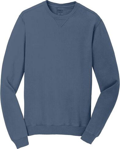 Port & Company Beach Wash Garment-Dyed Sweatshirt Denim Blue in Saudi Arabia