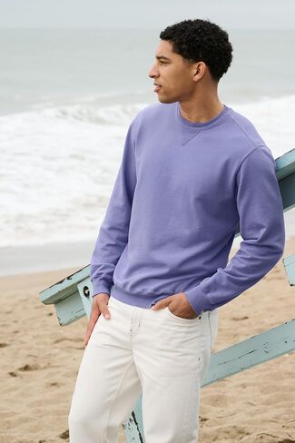 Port & Company Beach Wash Garment-Dyed Sweatshirt Denim Blue in Saudi Arabia
