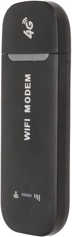 ZJchao 4G WiFi Router Portable High Speed 4G LTE USB Modem with Micro SIM Card Slot for Stable Internet Connection Up to 10 Users Black ABS in Saudi Arabia