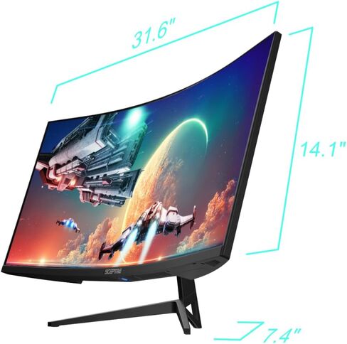 34-Inch Curved Ultrawide WQHD Gaming Monitor 3440 x 1440 R1500 up to 180Hz DisplayPort x2 99% sRGB 1ms, Machine Black 2025 (C345B Series) in Saudi Arabia