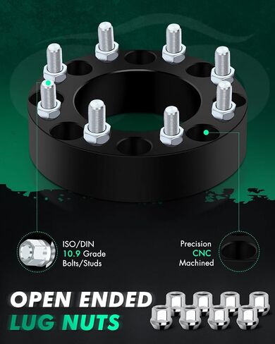 SCITOO 2Pcs Wheel Spacers 2 inch 8x180 Bore 124.1mm Studs 14x1.5 8 Lug Wheel Spacers Adapters Fit for for Chevrolet Silverado 2500 Silverado 2500 HD Silverado 3500 HD for GMC Sierra 2500 HD in Saudi Arabia