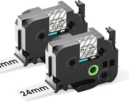 COLORTY TZe-151 Replacement for TZe TZ Tape 24mm 0.94 Laminated Clear in Kuwait