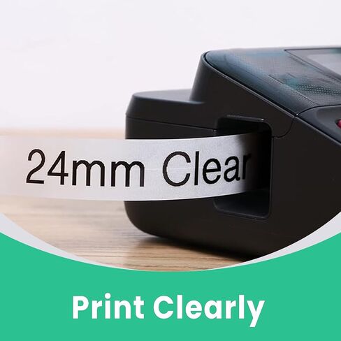 COLORTY TZe-151 Replacement for TZe TZ Tape 24mm 0.94 Laminated Clear in Kuwait