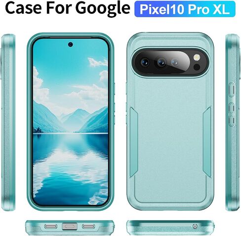 حافظة Google Pixel 10 أو حافظة Google Pixel 10 Pro مع واقي شاشة من الزجاج المقوى، غطاء هاتف مرن ناعم من مادة TPU مقاوم للصدمات للنساء والرجال والبنات والأولاد (شفاف) in Kuwait