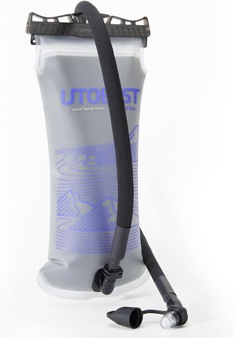 UTOBEST Insulated Water Bladder Hydration Bladder For Hiking Backpack | 3-Layer Insulated TPU Body,BPA Free,Insulated tube with Sleeve Cover,360 rotatable Bite Valve,keep water cold up to 12hours in Saudi Arabia