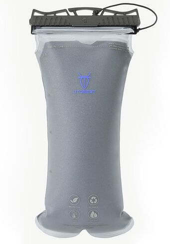 UTOBEST Insulated Water Bladder Hydration Bladder For Hiking Backpack | 3-Layer Insulated TPU Body,BPA Free,Insulated tube with Sleeve Cover,360 rotatable Bite Valve,keep water cold up to 12hours in Saudi Arabia