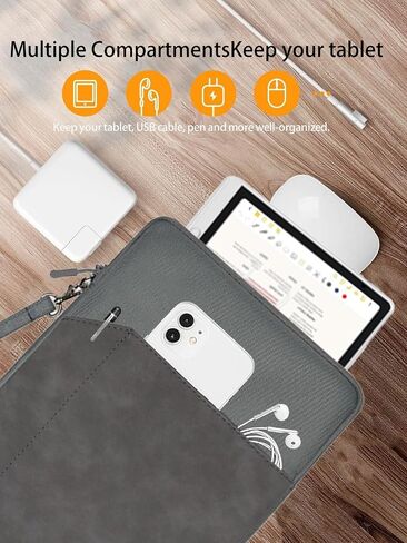 Tablet Sleeve for XPPen 3 in 1 Color Digital Notebook 10.95'' Paper Note Taking Tablet,360 Protective Bag Carrying Case Water-Resistant,Green. in Saudi Arabia