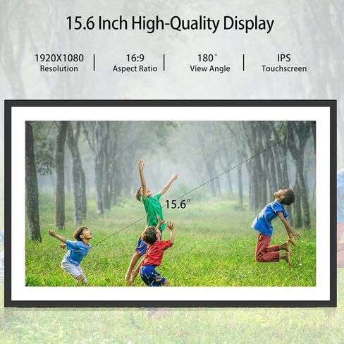Frameo Digital Photo Frame with 32GB Memory,10.1 Inch WiFi Smart Digital Picture Frame with HD IPS Touch Screen,Auto-Rotate,Send Pictures from Anywhere via Frameo APP(Wood Effect) in Kuwait
