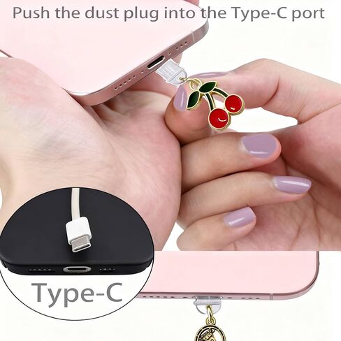 سحر لملحقات القارئ الإلكتروني الساحرة من Kindle Dust Plug Charm، متوافقة مع منافذ شحن الهاتف من النوع C للهواتف اللوحية Kindle، هدايا للأم والمعلم والأصدقاء ومحبي الكتب in Kuwait