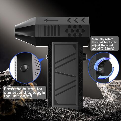 Compressed Air Duster, 130000RPM Electric Air Duster, Super Powerful 8000mAh Mini Air Blower Gun with Fast Charging,Dust Blower for Computer,House,Keyboard,Outdoors,Car in Saudi Arabia