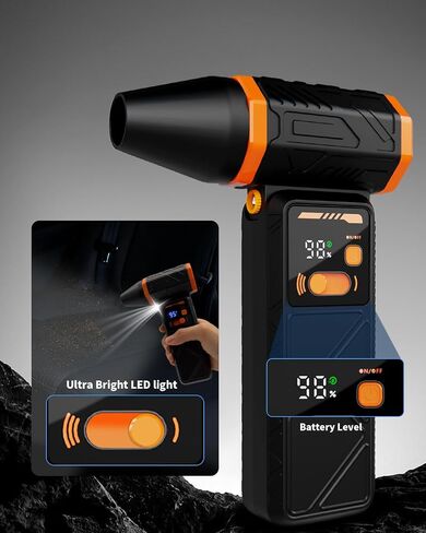 Compressed Air Duster,330,000 RPM Electric Air Duster with Digital Display,Rechargeable Cordless Air Blower Adjustable Stepless Contorl,Handheld Dust Blower for Computer,Keyboard,House,Outdoor&Car in Saudi Arabia