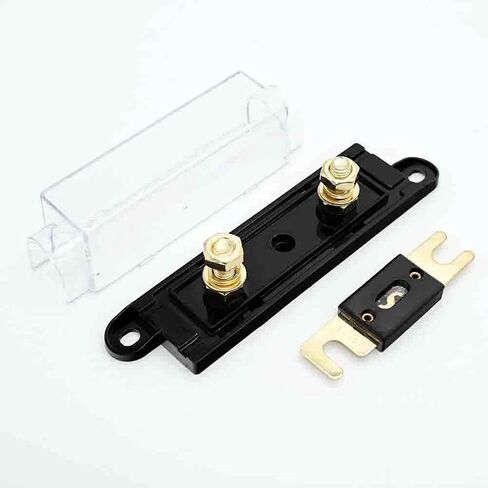 2 Pack 80 Amp in-Line High-Current Fuse Holders with 0/2/4 Gauge Inputs - 32V Auto Electrical Protection Block for Car Audio & Amplifier Systems in Saudi Arabia