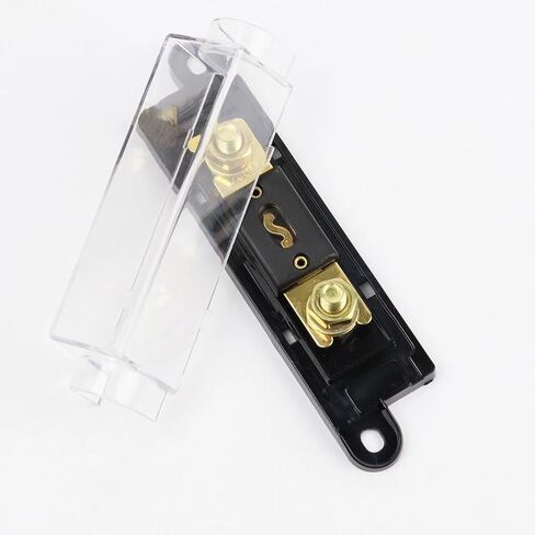 2 Pack High-Current Inline Fuse Holders with 0 Gauge Inputs - 32V Auto Electrical Protection Block for Car Audio & Amplifier Systems - 200 Amp in Saudi Arabia
