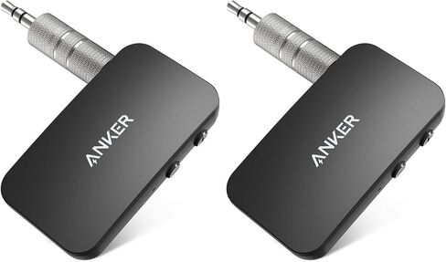 Anker Soundsync A3352 Bluetooth Receiver for Music Streaming with Bluetooth 5.0, 12-Hour Battery Life, Handsfree Calls, Dual Device Connection, for Car, Home Stereo, Headphones, Speakers in Saudi Arabia