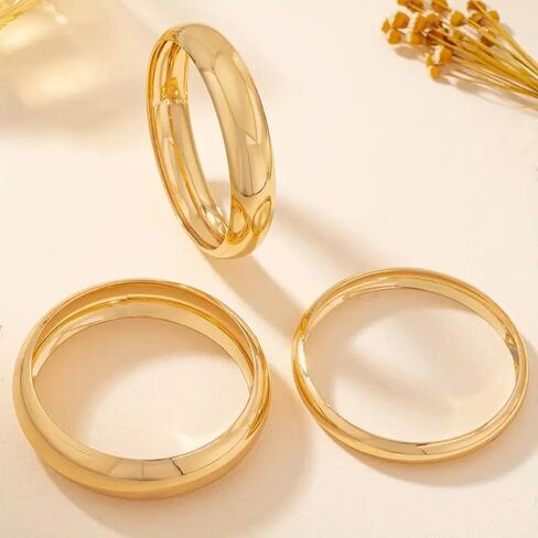 3PCS Acrylic Resin Bracelets Bangles for Women Colorful Chunky Bangle Bracelet Irregular Stackable Pink Brown Bracelet Cuff Wristbands Trendy Jewelry in Saudi Arabia