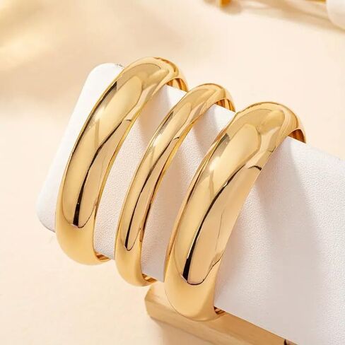 3PCS Acrylic Resin Bracelets Bangles for Women Colorful Chunky Bangle Bracelet Irregular Stackable Pink Brown Bracelet Cuff Wristbands Trendy Jewelry in Saudi Arabia
