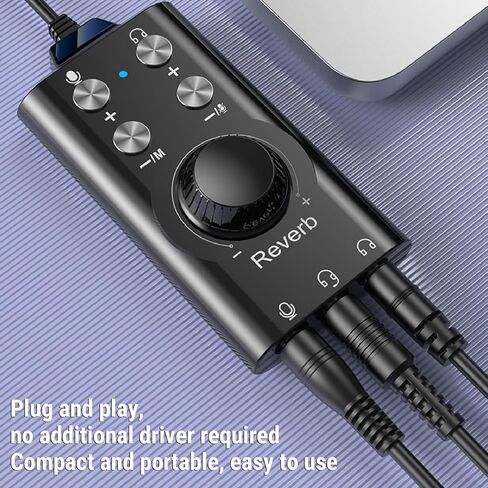 بطاقة صوت USB، محول صوت USB خارجي إلى مقبس 3.5 مم مع التحكم في مستوى الصوت وصوت محيطي 7.1، لسماعات رأس الكمبيوتر المحمول وسطح المكتب Winos MacOS in Saudi Arabia