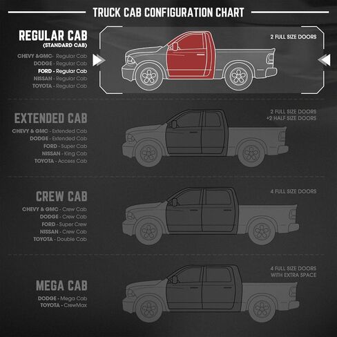DNA Motoring 6.5 بوصة تشغيل لوحات تشغيل متوافقة مع 2015-2024 FORD F150 2017-2024 F250 SD F350 SD ، CAB القياسية ، خطوات من الفولاذ المقاوم للصدأ NERF قضبان ، Stepb-U-F15015-S1-S in Saudi Arabia