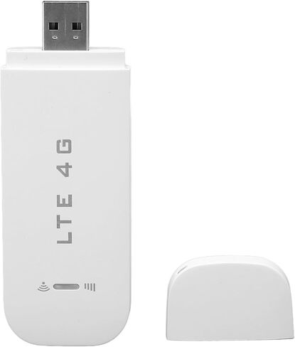 VBESTLIFE 4G LTE USB WiFi Dongle، مودم WiFi محمول بسرعة 150 ميجا بت في الثانية مع فتحة لبطاقة SIM، محول شبكة راوتر هوت سبوت المحمول يدعم 10 مستخدمين (أسود) in Kuwait