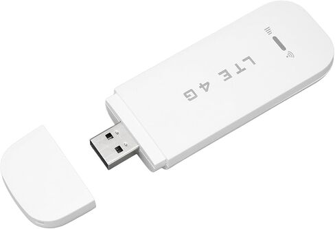 VBESTLIFE 4G LTE USB WiFi Dongle، مودم WiFi محمول بسرعة 150 ميجا بت في الثانية مع فتحة لبطاقة SIM، محول شبكة راوتر هوت سبوت المحمول يدعم 10 مستخدمين (أسود) in Kuwait