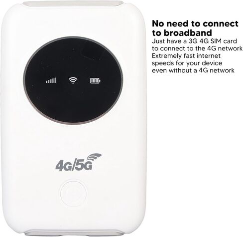 Generic Unlocked 4G WiFi SIM Card Slot, 150Mbps LTE USB WiFi Modem Built in 3200MAh Battery, Portable WiFi Router for Travel, Business Trip, Outdoor Live Streaming, Party Gaming in Saudi Arabia