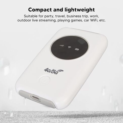 Generic Unlocked 4G WiFi SIM Card Slot, 150Mbps LTE USB WiFi Modem Built in 3200MAh Battery, Portable WiFi Router for Travel, Business Trip, Outdoor Live Streaming, Party Gaming in Saudi Arabia