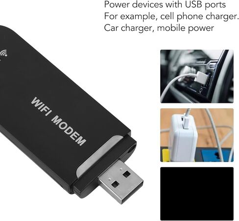 VBESTLIFE 4G LTE USB WiFi Dongle & Mobile Hotspot Router, 150Mbps Portable Travel Modem with SIM Card Slot, 10 Users, B1 3 7 8 20 38 40 41 (White) in Saudi Arabia