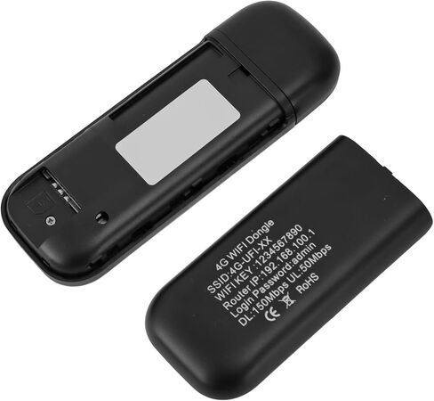 VBESTLIFE 4G LTE USB WiFi Dongle & Mobile Hotspot Router, 150Mbps Portable Travel Modem with SIM Card Slot, 10 Users, B1 3 7 8 20 38 40 41 (White) in Saudi Arabia